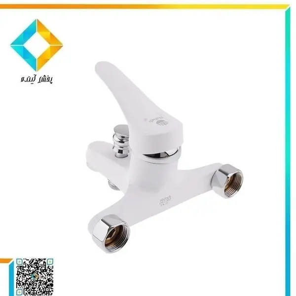 شیر حمام شیبه مدل آذر سفید  - 2