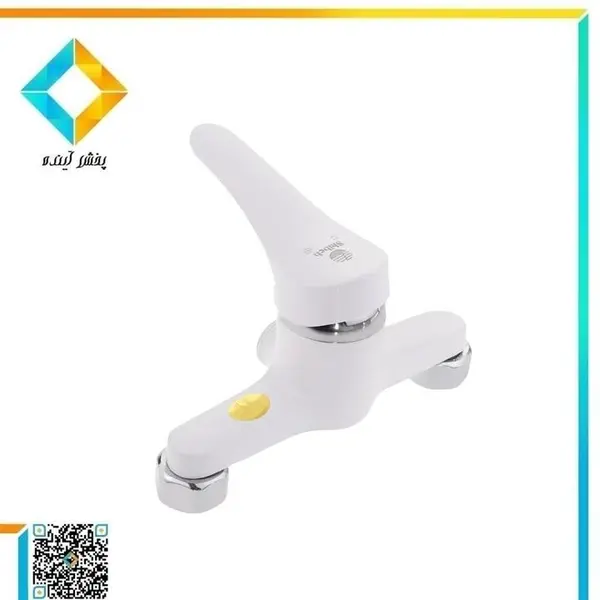شیر توالت کروم شیبه مدل آذر - 4