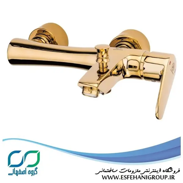 شیر حمام قهرمان مدل باران طلایی - 5