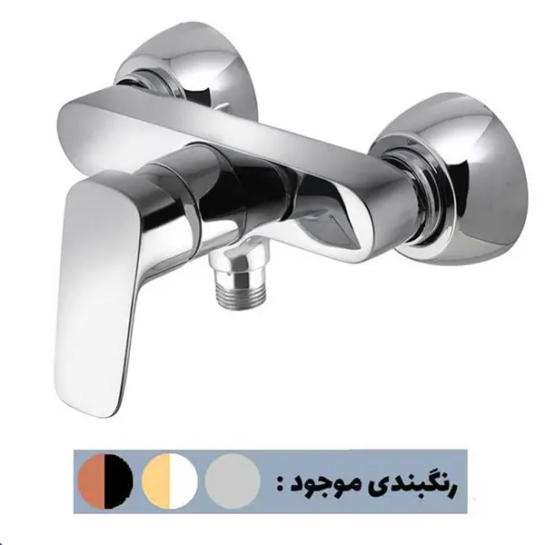 شیر توالت درخشان مدل هانس مشکی رزگلد - 3