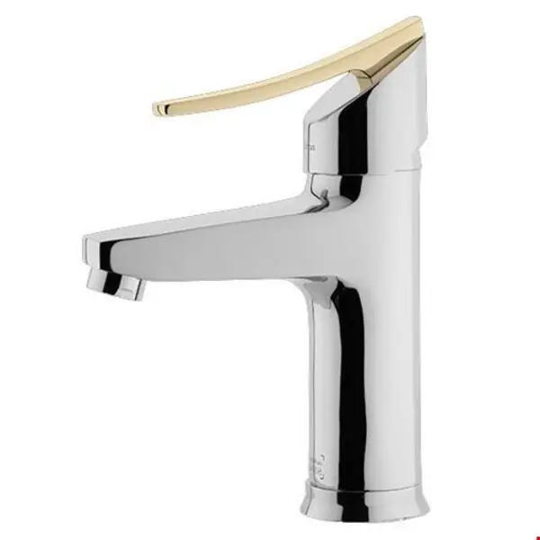 شیر روشویی درخشان مدل لوکس گلد - 4