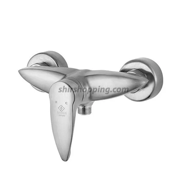شیر توالت اهرمی کاویان مدل پروانه استیل - 4