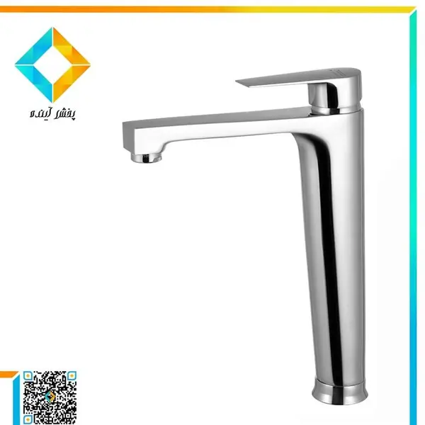 شیر روشویی پایه بلند درخشان مدل کادیا  - 3
