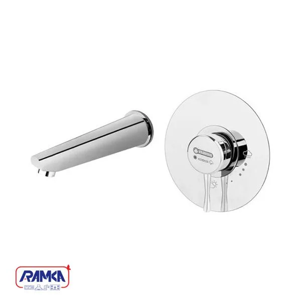شیر روشویی توکار درخشان مدل فلاور - 3