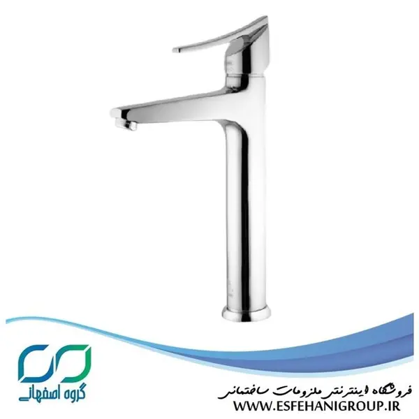 شیر روشویی پایه بلند درخشان مدل لوکس  - 4
