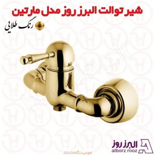 شیر توالت البرز روز مدل مارتین طلایی - 4