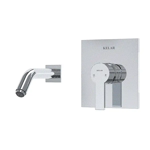 شیر روشویی توکار کلار مدل فلت کلاسیک  - 2