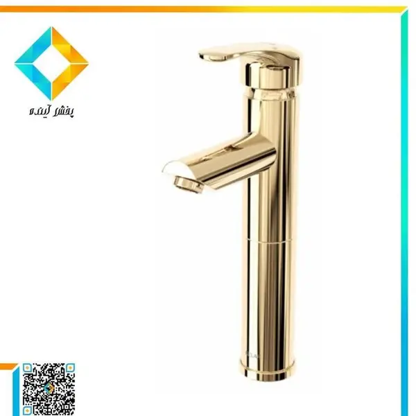 شیر روشویی بلند سفید کلار مدل آریا - 6