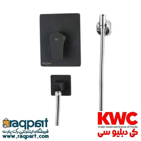 شیر توالت توکار کی دبلیو سی مدل ورونا مشکی - 2