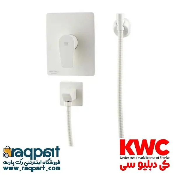 شیر توالت توکار کی دبلیو سی مدل ورونا سفید - 2