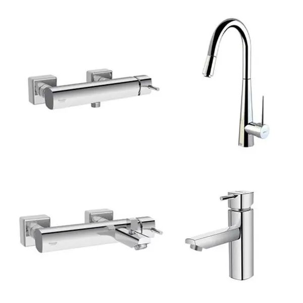 ست شیرآلات یونیک شودر BSK-3724 - 4