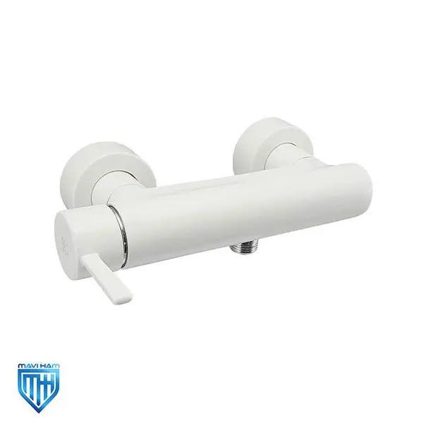 شیر توالت KWC مدل زئوس سفید دستگیره راست - 4