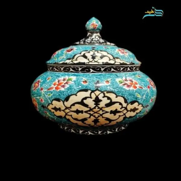 قندان مسی میناکاری - 4