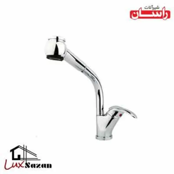 شیر سینک شاوری اهرمی راسان مدل مروارید - 6
