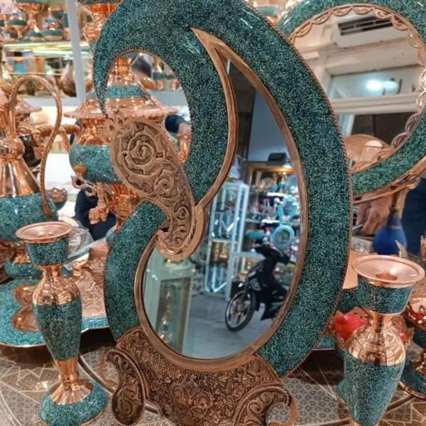 آینه و شمعدان فیروزه کوبی آقاجانی - 2