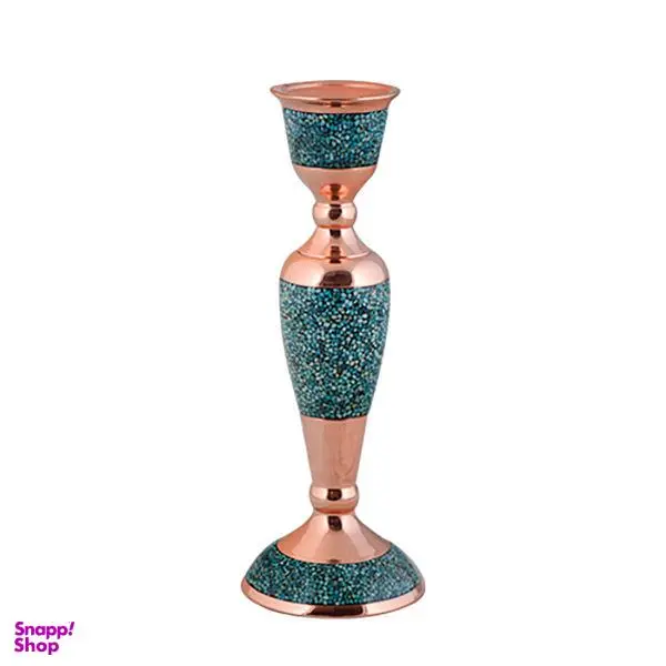 شمعدان بزرگ فیروزه کوبی آقاجانی کد 025 - - 4