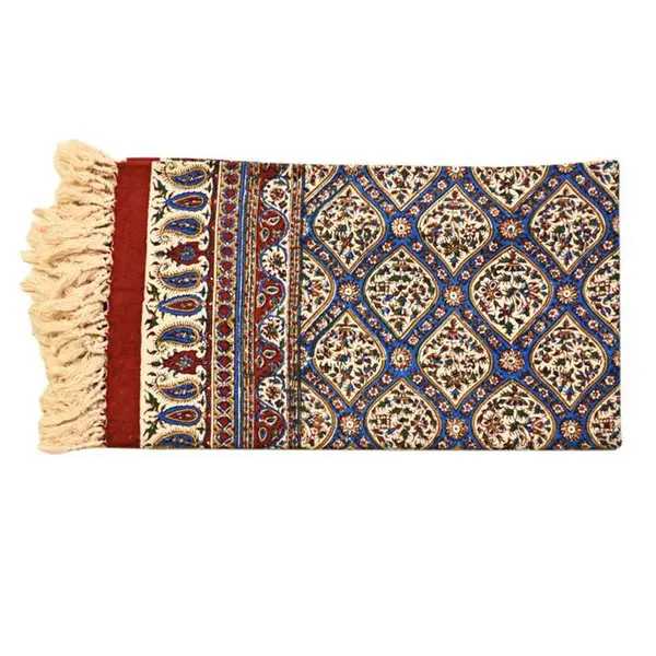 قلمکاری  رومیزی قلمکار صدر مدل حقه ای کد 100 - 3