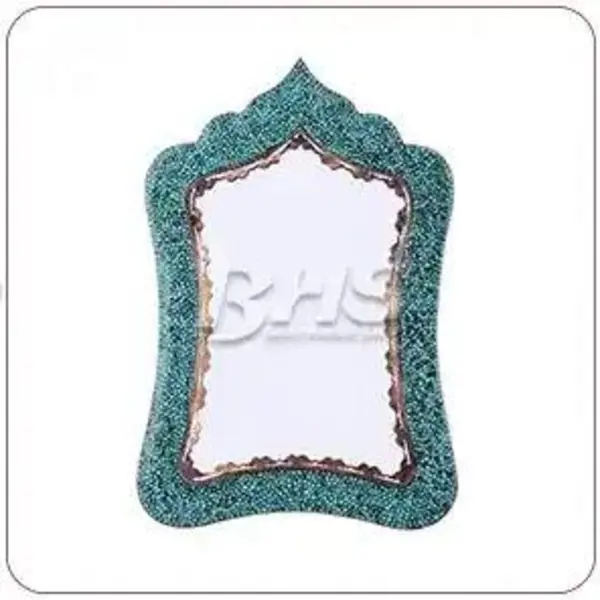 آینه فیروزه کوبی آقاجانی مدل مستطیل کد 2 - - 4