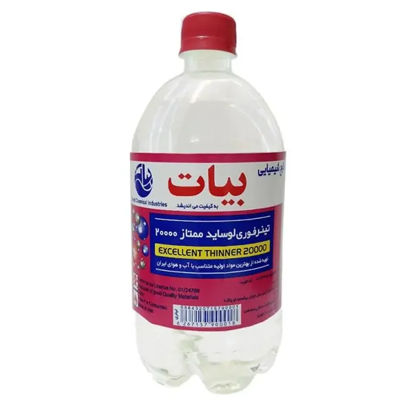 تینر فوری لوساید ممتاز بیات مدل 20000 حجم 1000 میلی لیتر - 3
