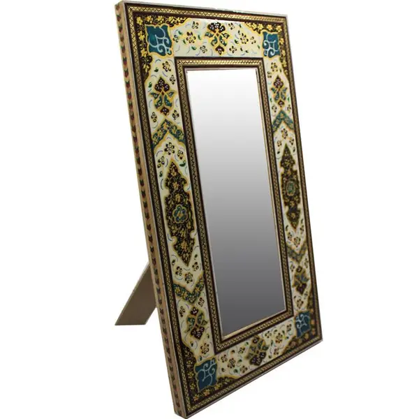 آینه خاتم کاری مدل رومیزی کد 34-sha-19 - - 2