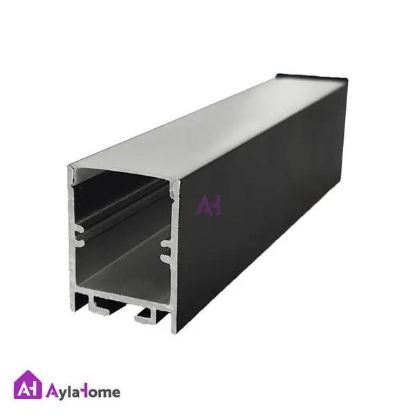 پروفیل نور خطی آلومینیومی 3 سانتی بدون لبه کد L34B مشکی (شاخه 3 متری) - 3
