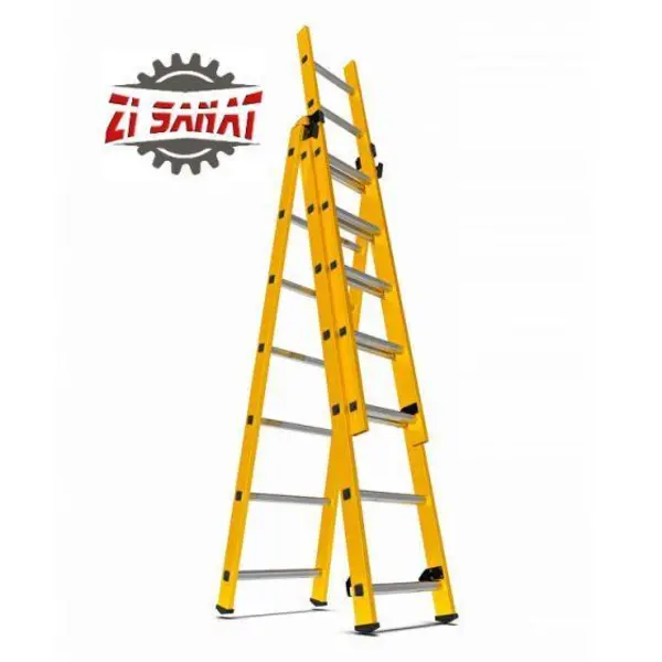 نردبان 7/5 متری کشویی الگانت 3 تکه - 2