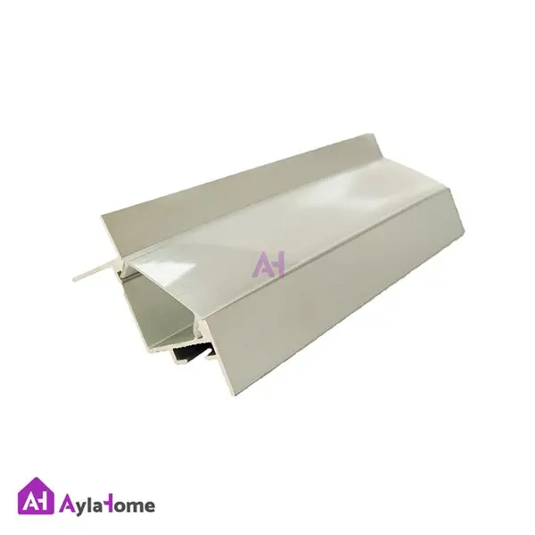 پروفیل نور خطی آلومینیومی مخفی کنافی کد LK6 نقره ای (شاخه 3 متری) - 2