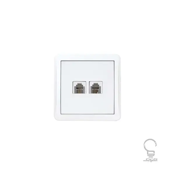 پریز تلفن دو منظوره روکار پارت مدل شهاب - 4
