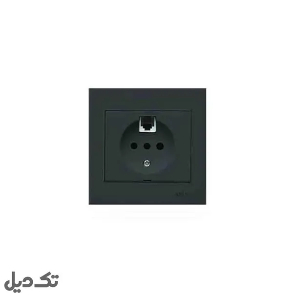 پریز تلفن دو منظوره سفید مدل اریک  آسیا الکتریک - 4