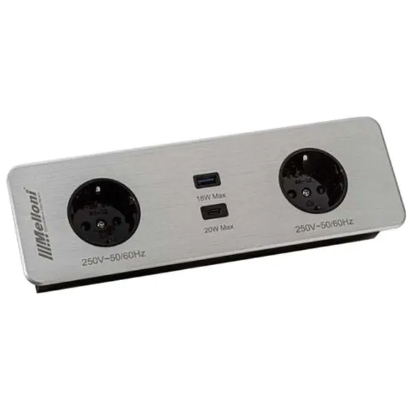 پریز توکار 10056 ملونی - Melloni - 2