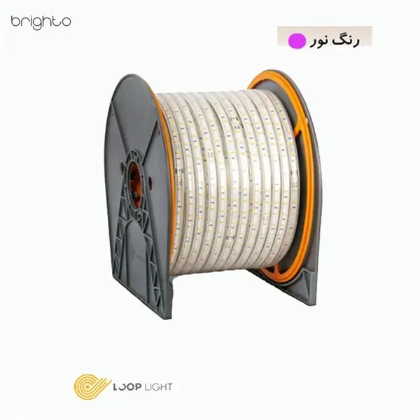 ریسه شلنگی 2835 تراکم 120 بنفش لوپ لایت با تکنولوژی بدون سیم - 2