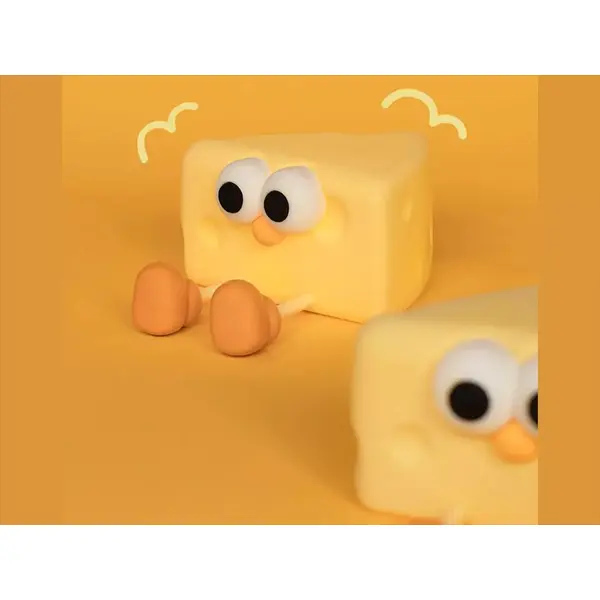 چراغ خواب سیلیکونی فانتزی رومیزی شارژی Cheese night light rechargeable silicone bedroom sleep L54 - 2