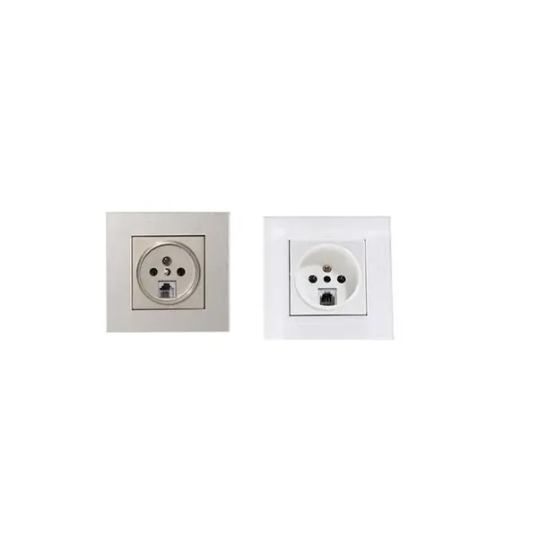 پریز تلفن جهان الکتریک مدل کریستال کد JEC5011 - 4