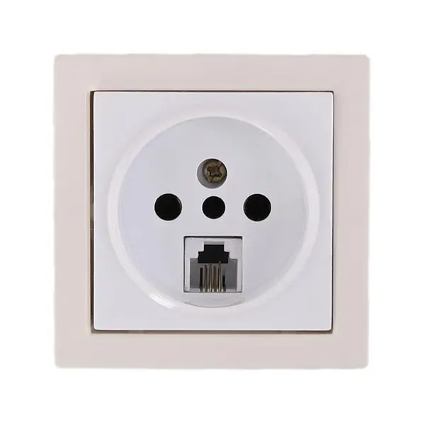 پریز تلفن جهان الکتریک مدل کارن کد JEK3132 - 3