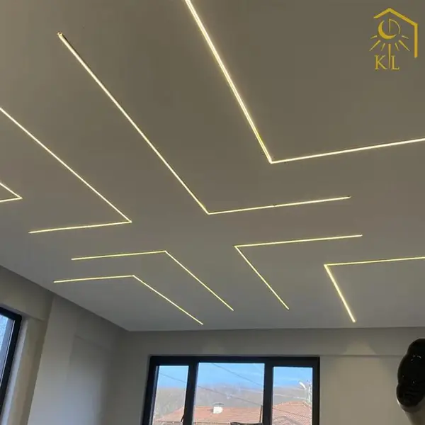 لاین نوری چراغ خطی روکار LED رویه 16 ارتفاع 8 میلیمتری کد 15 - 2