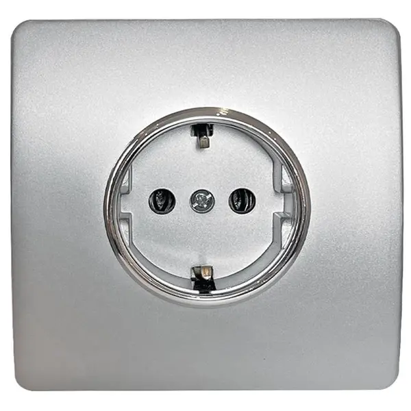 پریز برق ارت دار صنایع آسیا الکتریک مدل NGH-SLV - 6