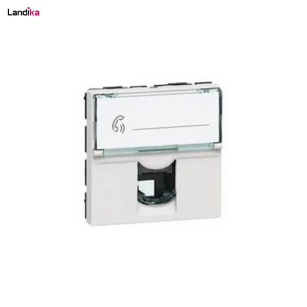 پریز تلفن دوRJ11 ماژول موزاییک لگراند کد078731 - 2