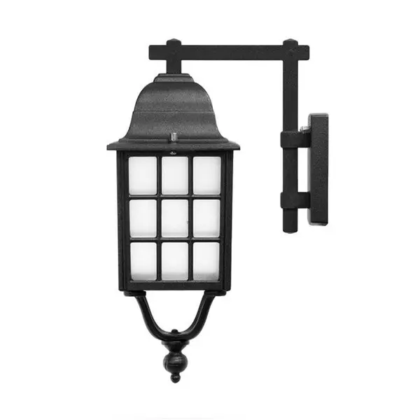 چراغ دیواری حیاطی شب تاب مدل مشبک کد SH-104190420 - 2
