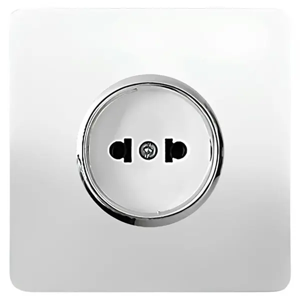 پریز صنایع آسیا الکتریک مدل کریستال WHI-SLV بسته 10عددی - 2