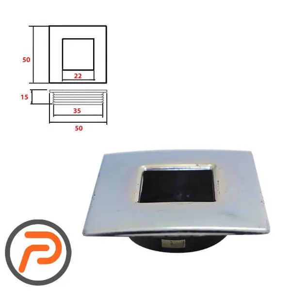 دستگیره کابینت توکار پلاستیکی براق گرد بزرگ بهسازان