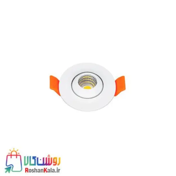 چراغ توکار چشمی متحرک۳ وات دایره ای پارس شعاع توس - 2