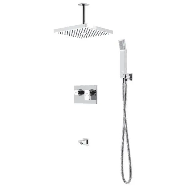 ملزومات شیر حمام توکار کلار مدل نیو فلت - 3