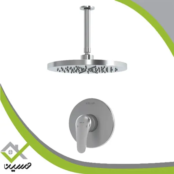 شیر حمام توکار سفید کلار مدل فلور - 2
