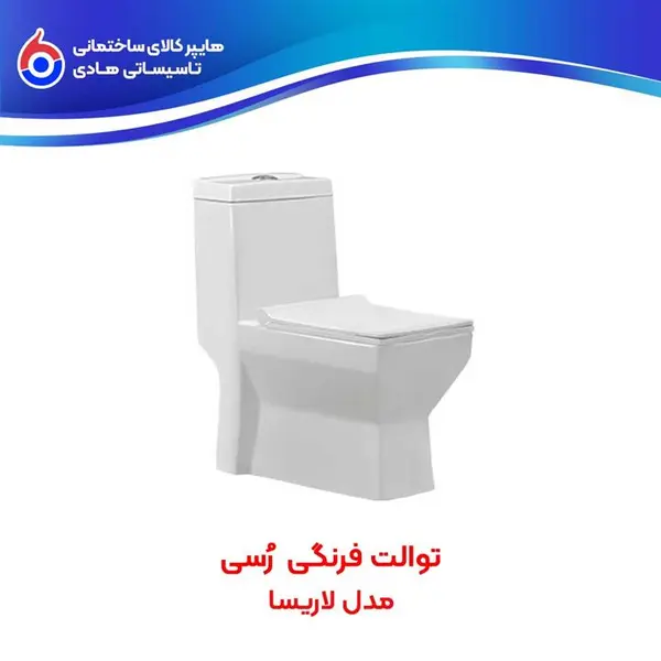 توالت فرنگی رسی طوسی  مدل لاریسا درجه1 ROSI - 5