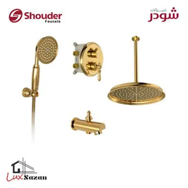 شیر حمام توکار شودر زیگموند کروم تیپ 2 - 3