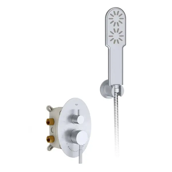 شیر دوش توکار شودر مدل روگن  تیپ 2 Brass - 4