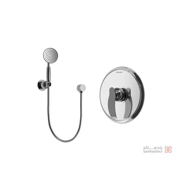 متعلقات شیر حمام توکار شودر مدل گلوریس تیپ 2 BRASS  - 2