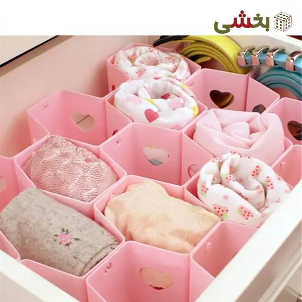 تقسیم کننده کشو طرح لانه زنبوری بسته 6 عددی - 6