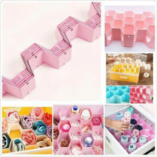 تقسیم کننده کشو طرح لانه زنبوری بسته 6 عددی - 3