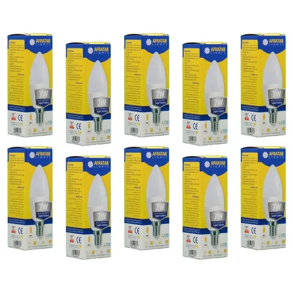 لامپ ال ای دی 7وات افراتاب شمعی مدل AF-C37-7W پایه E14